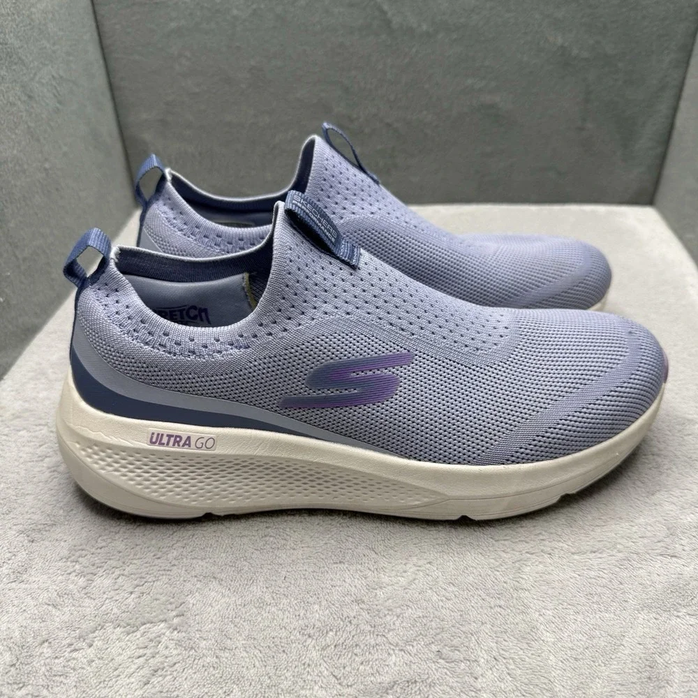 Skechers GOwalk Slip-Ins Ultra Go Knit Walking Shoes Lavender Women's 7.5
